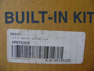 DACOR 30 MICROWAVE BLACK BUILT IN TRIM KIT APMTK30  
