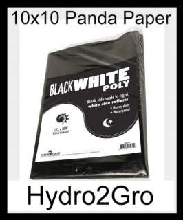   10 X 10 BLACK AND WHITE POLY FILM 5.5 MIL PLASTIC PANDA Grow room