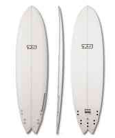 NEW 68 7S   Super Fish XL Clear Surfboard w/FCS  