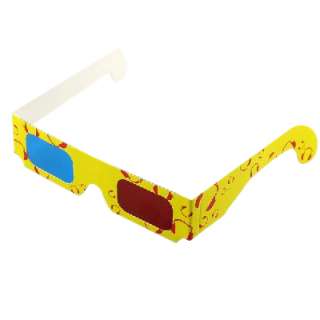 RED BLUE 3D Dimensional Anaglyph Glasses Game Movie  