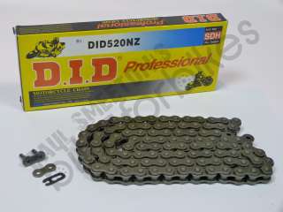   CBF250 (05 09)  D.I.D 520NZ 106 Recommended Upgrade Chain  