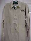 RANGER BOATS Long Sleeve Cotton Khaki Casual Stitched Shirt Wrangler