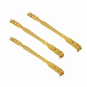  Set of 3   Wooden Bamboo 19 Back Scratchers with Massage 