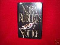 NORA ROBERTS~ Hot Ice~ hardback LARGE PRINT VG  