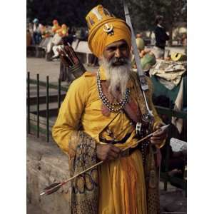  Sikh Man in Ceremonial Dress, Bangla Sahib Gurdwara, Delhi 