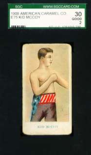1909 American Caramel Co. E75 KID McCOY Boxer SGC 30  