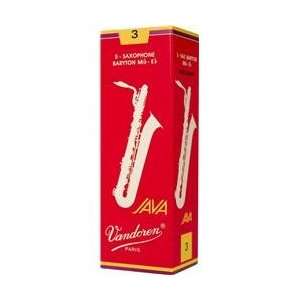  Vandoren Java Red Baritone Saxophone Reeds Strength 2, Box 