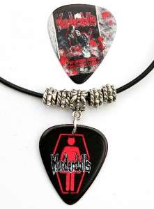 Murderdolls Two Sided Black Leather Necklace + Pick  