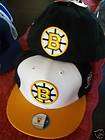 BOSTON BRUINS MITCHELL & NESS VINTAGE RETRO FLAT BILL FITTED JERSEY 