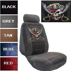 PIRATE JOLLY ROGER CAR LOW BACK BUCKET SEAT COVERS pp  