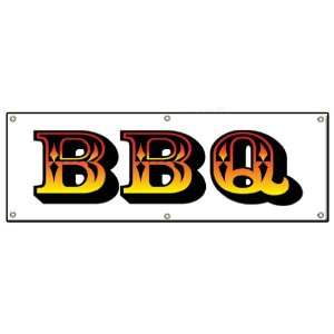  72 BBQ BANNER SIGN barbque bbq smoker signs Patio, Lawn 