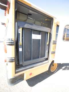 2000 GMC Savana G3500 School Bus, Ricon S Series Wheelchair Lift 