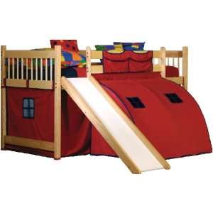  Jr. Loft Bed with Tent and Slide