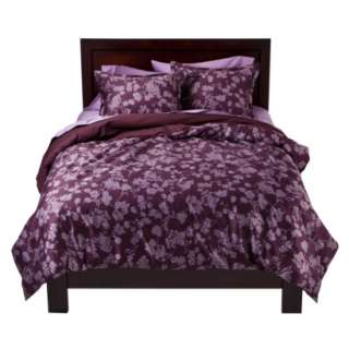   Home™ Silhouette Floral Duvet Set   Purple.Opens in a new window