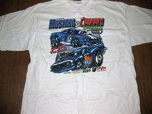 MUSTANG vs CAMARO Quaker Steak T shirt 2X 2008 XXL  