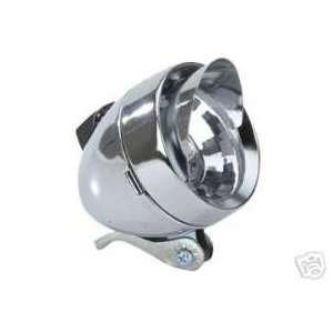  Bullet Headlight with Visor Chrome Bicycle Light Sports 