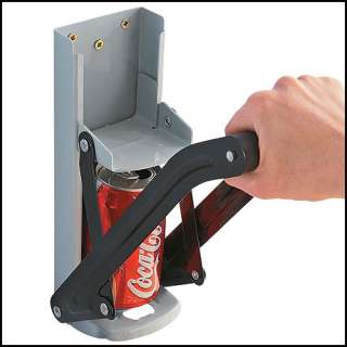 Large Capacity 12 OZ Can Crusher W/ Bottle Opener Recycling Kitchen 