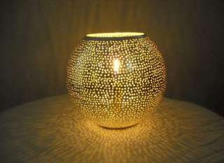 Handmade Moroccan Brass Table Candle Lantern Holder  