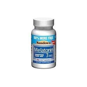  Melatonin Tabs 3 Mg Sdwn Size 60+60 Health & Personal 