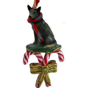 Australian Cattle Dog BLUE HEELER CANDY CANE Christmas Ornament NEW 