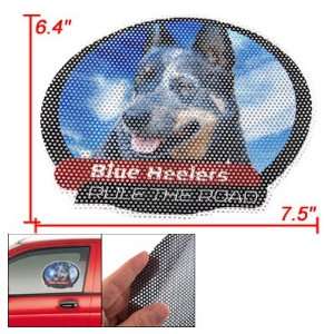  Amico Blue Heelers Pattern Perforated Sticker for Car 