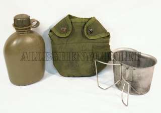 USGI MILITARY 1 QT CANTEEN & Cover w/ Canteen Cup NICE  