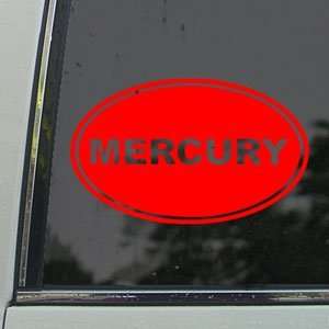  MERCURY Red Decal OUTBOARDS MOTOR BOAT Window Red Sticker 
