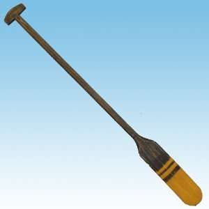  Wooden Black and Yellow Boat Oar 60   Oars & Paddles 