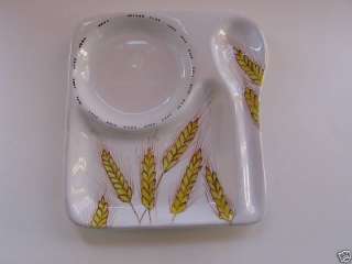 Hand Crafted Ceramic Spoon Rest A Andreucci Italy Wheat  