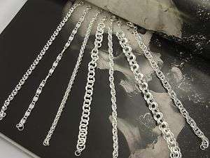 WHOLESALE LOT OF JEWELRY SILVER PLATED CHARM BRACELETS  