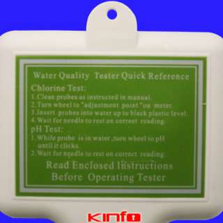 Pool SPA Water Quality PH CL2 Chlorine Tester Meter C  