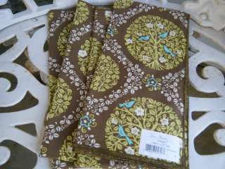 VERA BRADLEY Set of 4 Cloth Napkins SITTIN IN A TREE New with Tags 