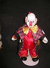 Vintage porcelain clown doll tear cheek  