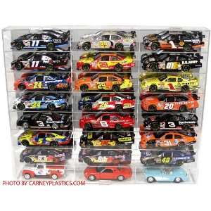  NASCAR Display Case Diecast Car 1/24 scale 24 Compartment 