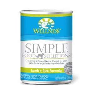Wellness Simple Food Solutions Lamb & Rice Formula Canned Dog Food 12 