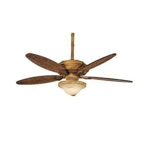   Ceiling Fan Bamboo Cream Marble Three Speed Pull Chain Control Home