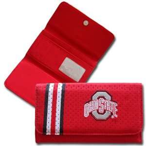    Ohio State Buckeyes Premium Mesh Checkbook Wallet 