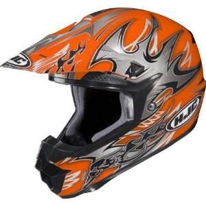    HJC Youth CL XY Frenzy Full Face Helmet Small  Orange Automotive