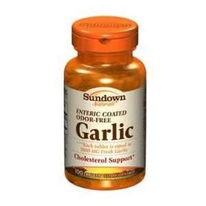  Sundown Garlic Odor Free 400 mg Enteric Coated Tablets 100 
