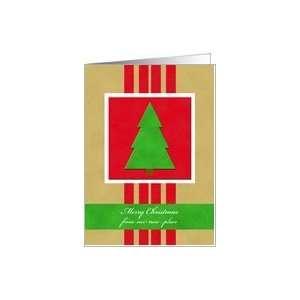  Change of Address Christmas Card    Velvet Look Christmas Card 