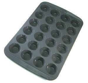 Chefs Toolbox Silicone 24 Cup Mini Muffin / Cupcake Pan  