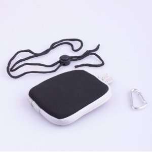   Black Soft Carrying Bag Case Pouch Clam Shell Design For Pocket Camera