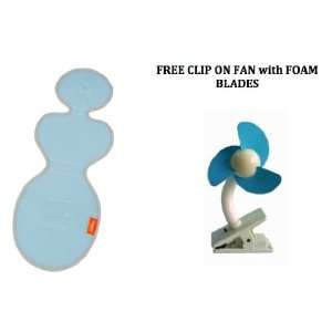   Bucket Seat Liner Cover with FREE CLIP ON FAN (BLUE) 