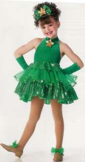 CUTE AS CHRISTMAS Ballet Tutu Dance Dress Costume Pageant CM,CL,CXL,AS 