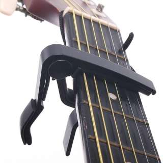 Black Quick Change Clamp Key Capo For Acoustic / Electric / Classic 