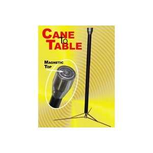  Cane to Table Steel Cards Magic Coin Trick Aluminum Toy 