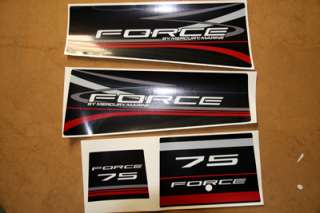 Mercury Force 75 outboard graphics/sticker kit  