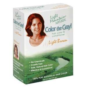 Light Mountain Natural Color The Gray Hair Color & Conditioner, Light 