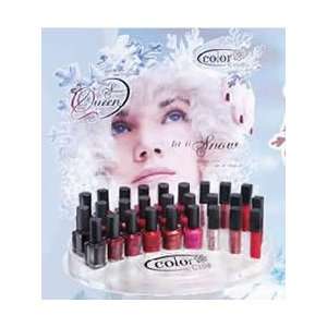 Color Club Snow Queen Nail Lacquer/Polish 27pc Display  6 Colors .6oz 
