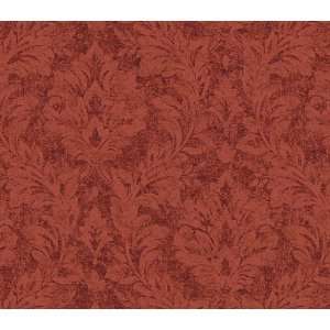  Cottage Damask Red Wallpaper by Warner in Quintessential 